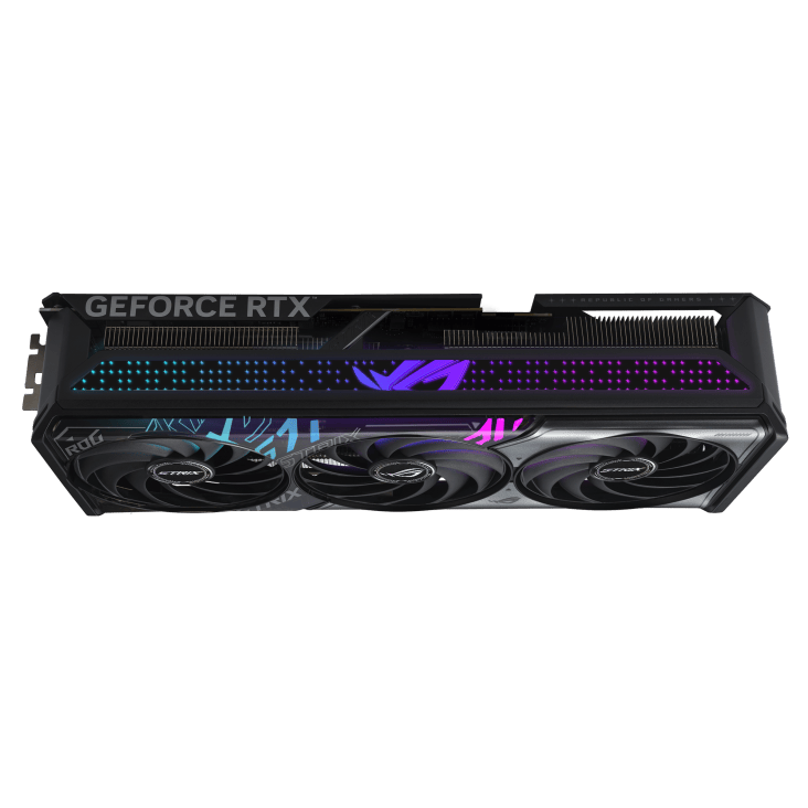 کارت گرافیک ایسوس ROG Strix RTX 5070 Ti در حالت نصب داخل کیس